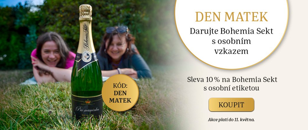 Využijte 10% slevu na Bohemia Sekt s Osobní etiketou!